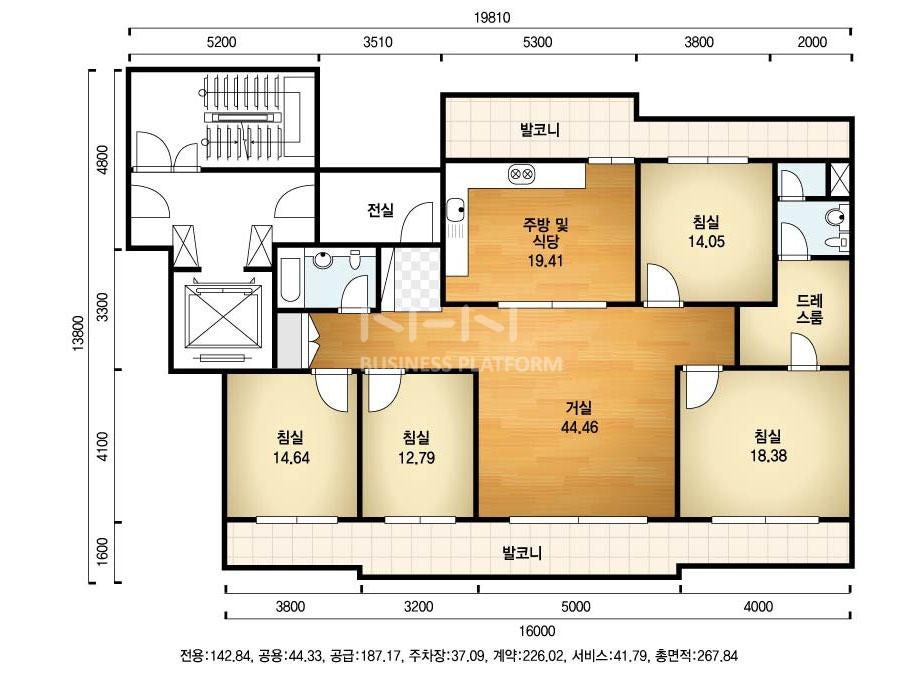 풍무동 인테리어, 김포 당곡마을 월드메르디앙 56평 아파트 인테리어 2 1 4